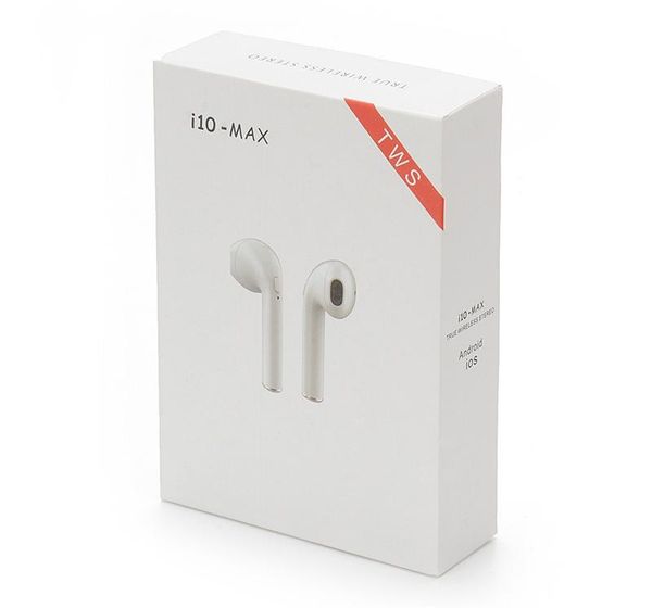 

I10 max tw twin double port earbud mini wirele bluetooth earphone headphone with charging box mic for android io iphone 7 8 x xr x