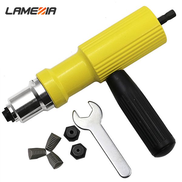 

lamezia electricity pull rivet conversion nut insert riveting adapter gun set hand drill riveter nail power tool accessory