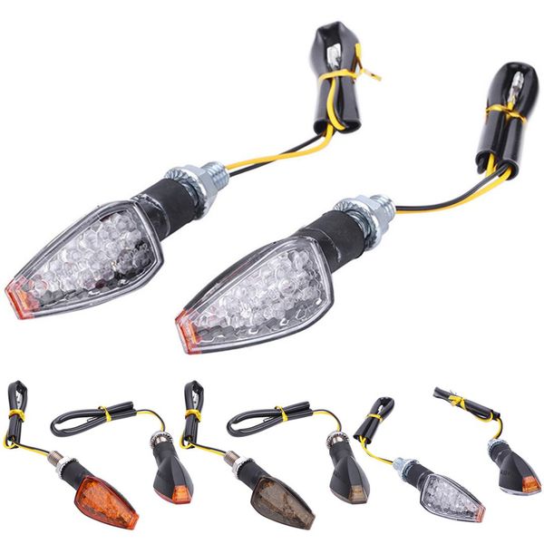 

4pcs/set 12v universal motorcycle turn signal indicator light turning amber lamp motorbike lamps blinker flash bike lamp