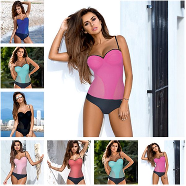 

one piece swimsuit women swimwear summer beachwear print swimming suit bathing suits bodysuit monokini s~xl y02