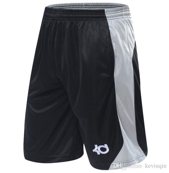

новый 2016 бренд athletic kd gym shorts sport running длина до колен эластичные свободные карманные баскетбольные шорты плюс размер xl-4xl h, White;black