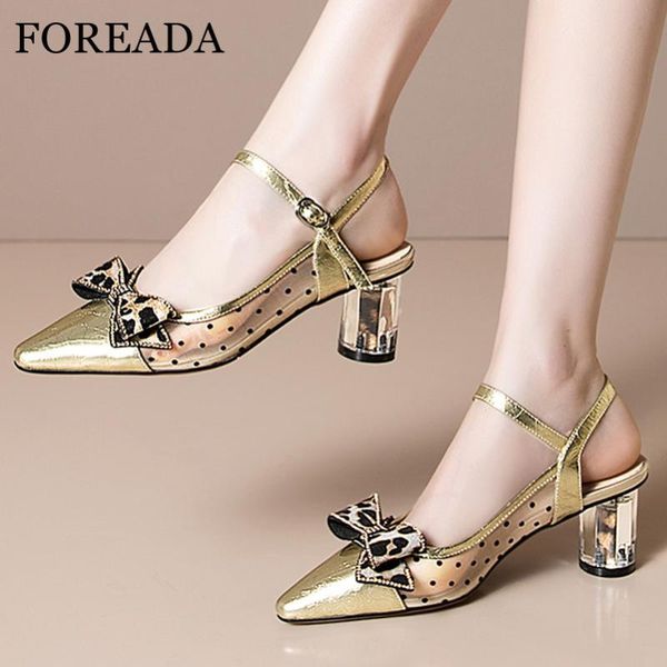 

dress shoes foreada woman bow slingbacks buckle strap high heels rhinestone block heel pumps leopard pointed toe female footwear 34-42, Black