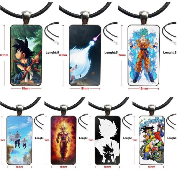 

japanese anime z steel color glass cabochon with rectangle shaped pendant choker necklace for girls wholesale, Silver