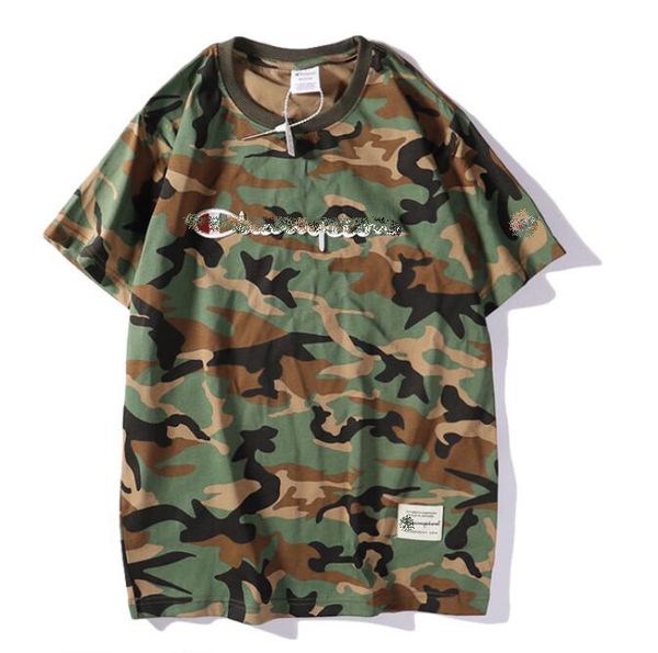 

Fa hion brand de igner t hirt men t hirt couple port camouflage t hirt champion t hirt hip hop harajuku t hirt women hort leeve