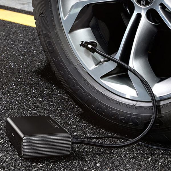 

intelligent car air compressor tire inflatable pump 12v portable auto tyre inflator pump mini tire inflator electric air