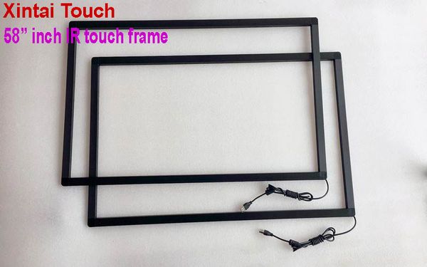 

Selling new type 58 inch infrared ir touch creen ir touch frame overlay 10 point plug and play work