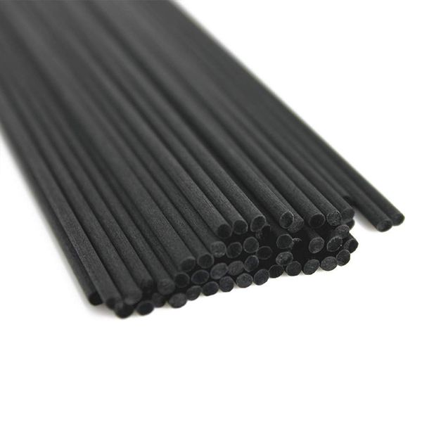 

100pcs 22cmx3mm black fiber rattan sticks essential oil reed diffuser replacement refill sticks