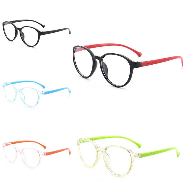 

children's anti-blue color frame glasses light and comfortable children's glasses frame 1004, Silver