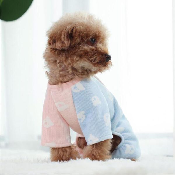 

dog pajamas home wear cartoon teddy four-legged clothes pet clothes fleece dog pjs xs s m l xl