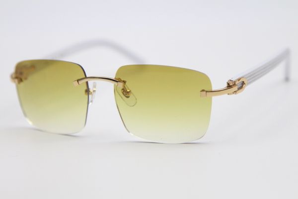

2020 wholesale marble sunglasses driving sunglasses gold men 8300816 rimless c outdoors women plank men glasses decoration white, White;black