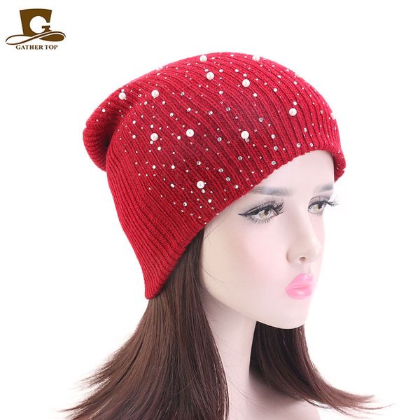 

new gypsophila drilling wool cap female winter solid color turban cap winter warm headgear windproof anti-e earmuffs ha, Blue;gray