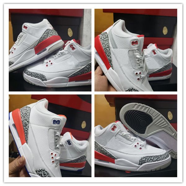 

Качество 3 белый и красный мужчины повседневная обувь черный цемент инфракрасный