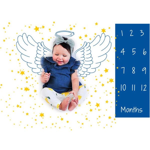 

cute baby monthly blanket pgraphy prop infant swaddle newborn p growth backdrop cloth