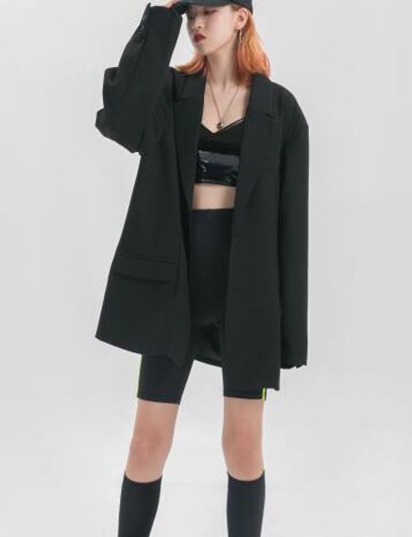 

suit extremes couple loose spring autumn suit jacket luxury casual fashion jacket sports hip-hop suit jacket simple retro designer, Black;brown
