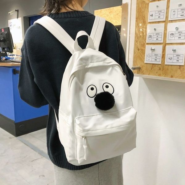 

backpack schoolbag female ins wind 2020 new korean high school college student backpack sen department ugly cute bag