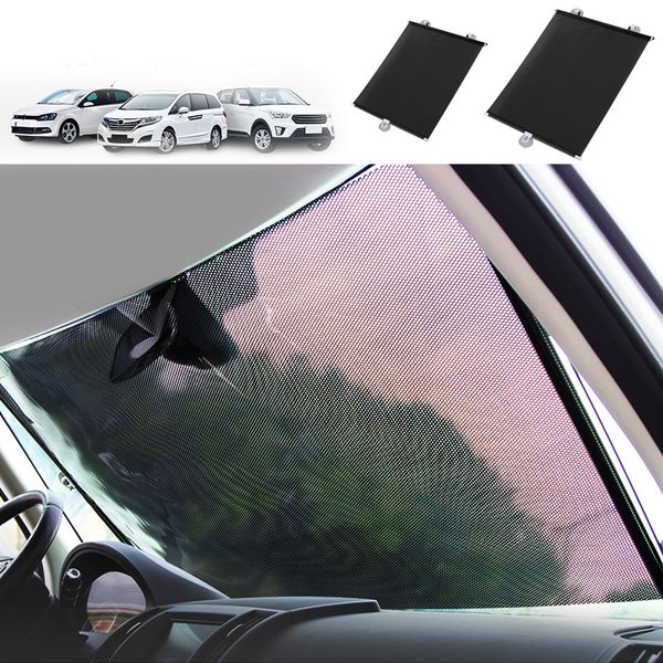 

car sunshade curtain rear side window front/back windshield sun block blinks black cover suction cup universal cars accessories