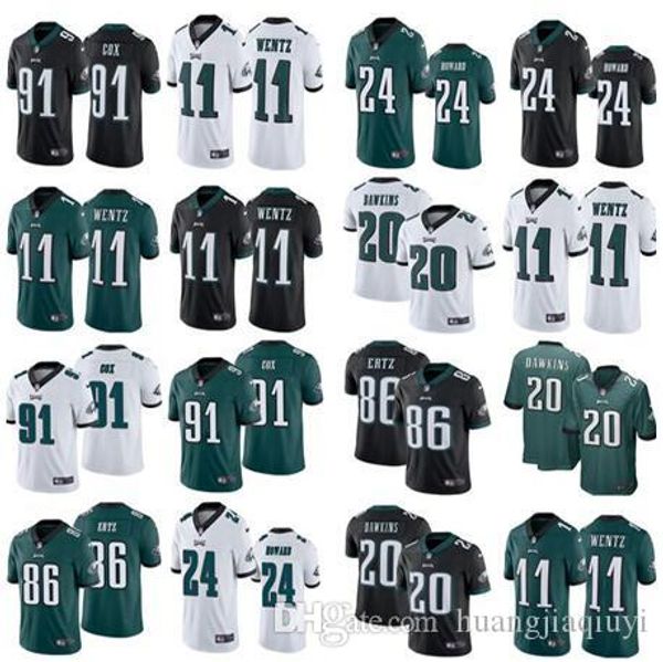 

11 car on wentz philadelphia jer ey eagle 20 brian dawkin 86 zach ertz 91 fletcher cox jer ey men women youth kid 24 howard