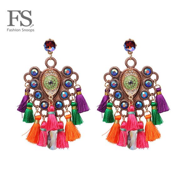 

fashionsnoops big earring fashion jewelry handmade for women bohemian wedding ear bijoux femme large brinco oorbellen, Silver