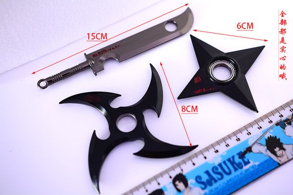 

5pcs/set naruto kakashi uzumaki alloy throwing weapons sword naruto shippden knife props naruto weapons cosplay ow darts