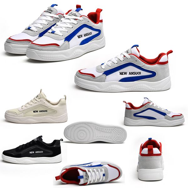 

size 39-44 for fashion women men canvas shoes triple black grey white red blue mesh breathable comfortable trainer designer sneakers