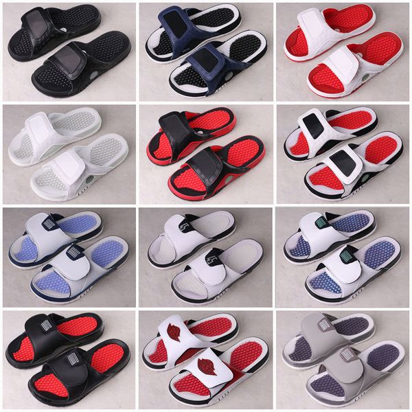 

jumpman 4 slippers sandals hydro iv 4s 11 1 13 slides black men beach sandal 11 xi 6 vi shoes outdoor sneakers size 36-46