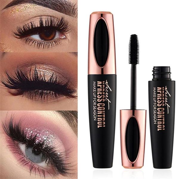 

macfee 4d silk firber eyelash mascara waterproof long lasting thick black wide angle 4d mascara dhl ing