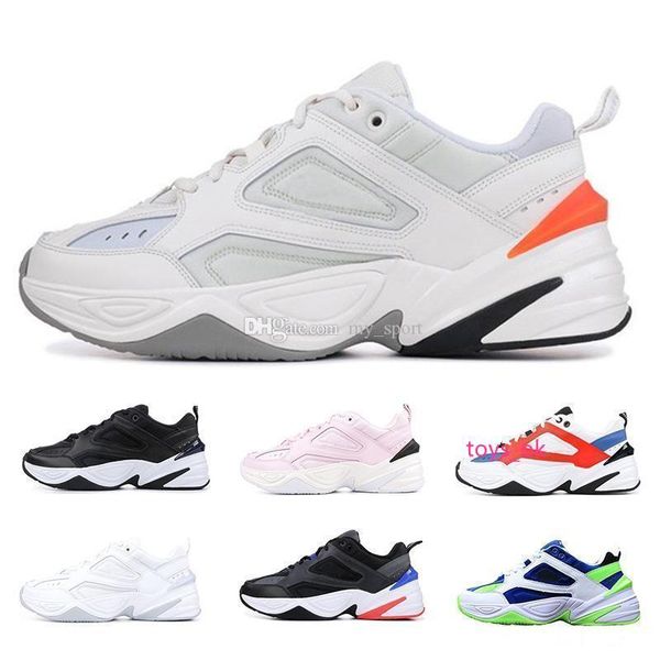 

2019 old m2k tekno new dad mens women running shoes fashion classic triple black white grey sports designer zapatillas sneaker outdoor shoe