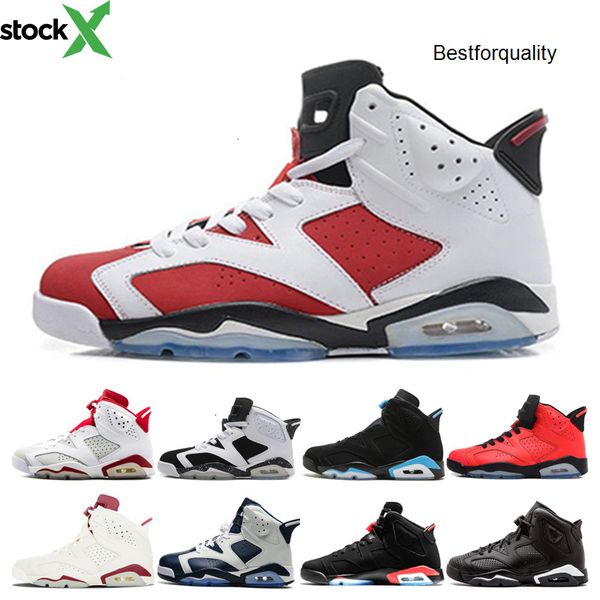 

carmine 6s basketball shoes 6 infrared white infared oreo sport blue angry bull black cat unc 2020 olympic men trainer sneaker shoes