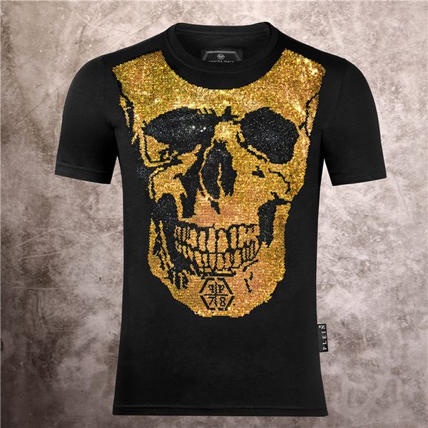 

Philip Plain Brand Mens Designer T Shirts Firmata Uomo Fashion Luxury Designer T Shirt Summer Homme Mens Skull Tshirt Tee Tops 124