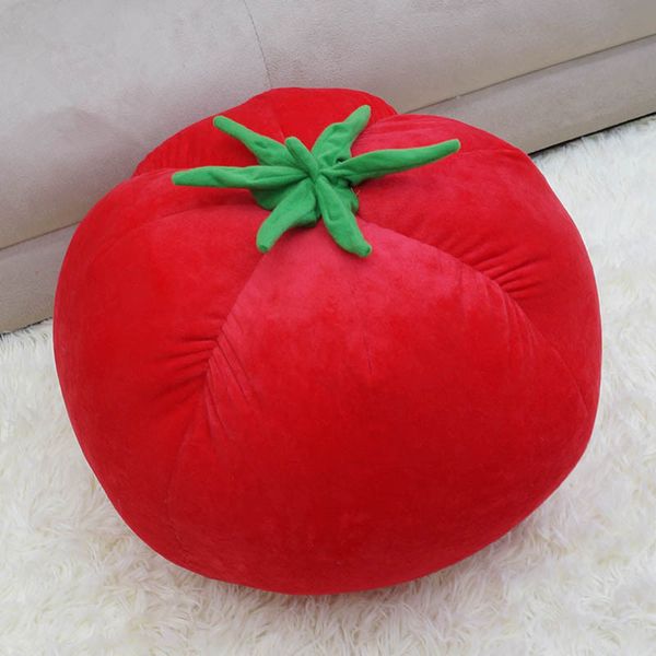 Bonito tomates vegetais bonecas brinquedos de pelúcia macios presentes de aniversário travesseiro de tomate decoração 35cm 14 polegadas dy506502224126