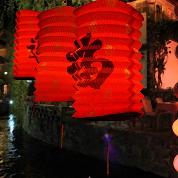 Lanterne di carta Prosperity per Capodanno cinese - 10 cm