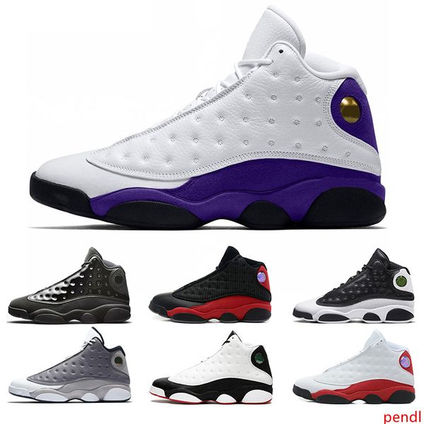 

13 cap and gown 13s rivals men basketball shoes atmosphere grey he got game black cat mens trainer sport sneakers wholesale