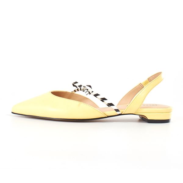 

direct factory women summer dress flat shoes yellow back strap bowknot pointed toe sandals fashion, Black
