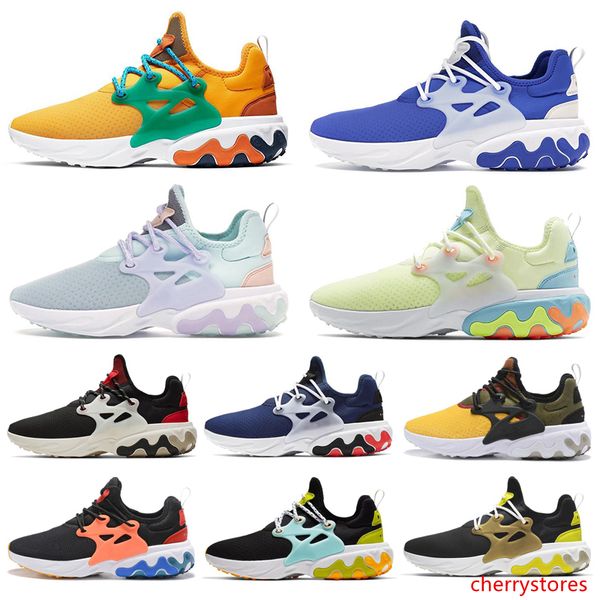 

new react presto beams men women running shoes dharma triple black breakfast alternate galaxy mens trainer breathable sports sneakers runner