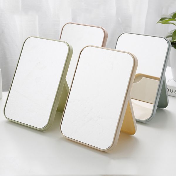 

hd make up mirror deskcolorful single sided large makeup mirror women travel folding portable square cosmetic princess mirror dbc dh0790
