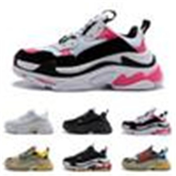 

designer paris 17fw triple s sneakers for men women yt black red white green casual dad shoes tennis luxury increasing shoe on sale