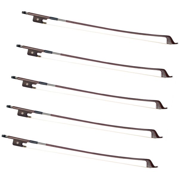 

5pcs 4/4 size upright double bass brazilwood bow french style
