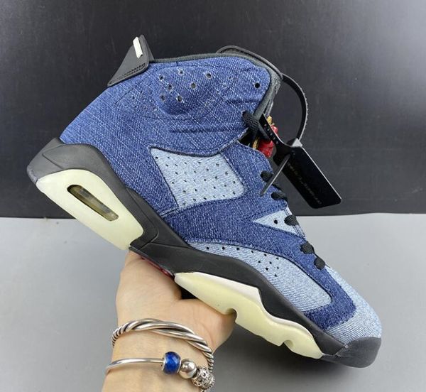 

basketball shoes men athletic shoes washed denim ct5350-401