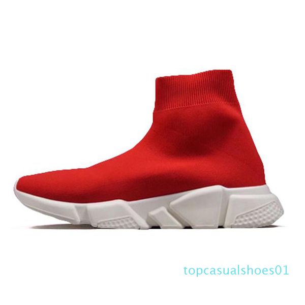 

2020 designer sock shoes speed trainer triple platform shoe black white men women sneakers glitter fashion mens casual shoes 36-45 t01