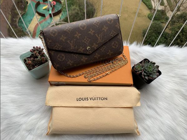 

2019 new fashion shoulder bags chain men's and women's classic handbags pu crossbody bags size 21/11/2 cm model 61276 with box