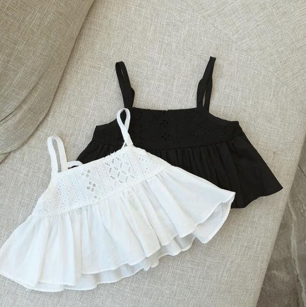 

2020 selling baby girls vest summer kids girls vests 1-7years, Blue