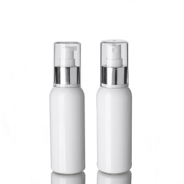 

100ml empty white plastic atomizer spray bottle lotion pump bottle travel size cosmetic container for perfume essential oil skin toners