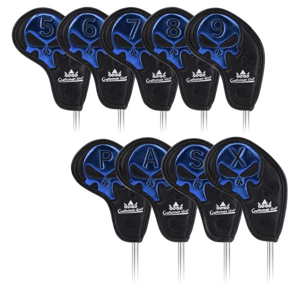 

golf iron cover headcover golf iron head covers skull club covers wedges 5.6.7.8.9.p.s.a.x ing