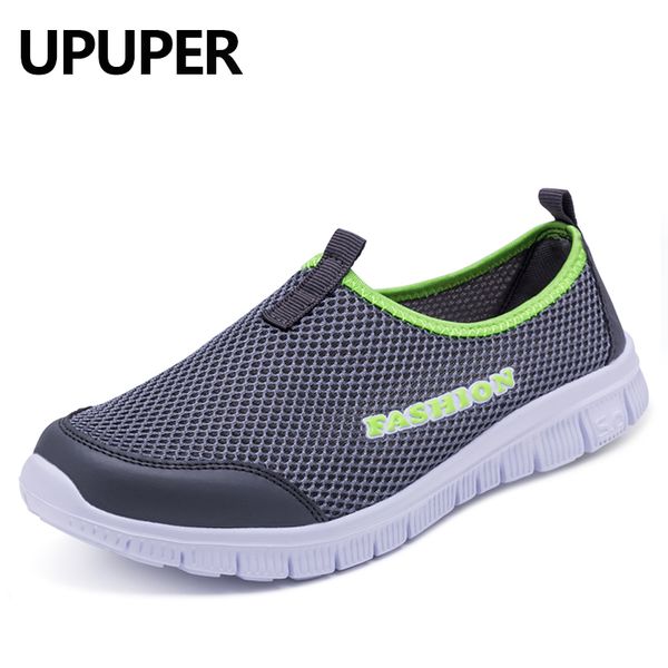 

2018 new men light sneakers summer breathable mesh male casual shoes dad walking outdoor sport comfortable big size:38-46, Black