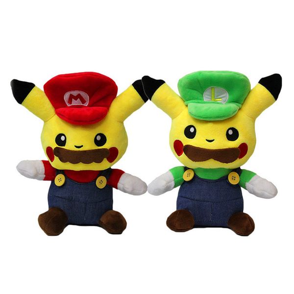 

new arrival 100% cotton 4.7" 12cm pika cosplay mar luigi keychain plush doll stuffed toy for child gifts
