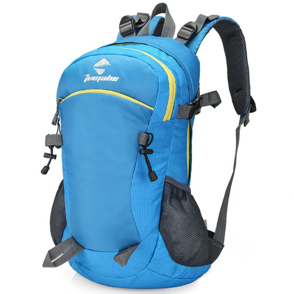 

waterproof nylon outdoor travel backpack rucksack sport bag with rain cover camping hiking trekking backpack blue