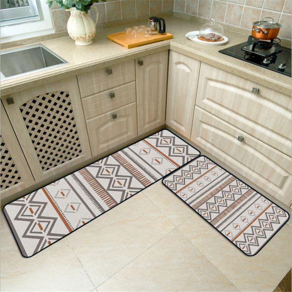 

aovoll fashion ethnic style kitchen mat door mats outdoor non-slip and anti-wrinkle floor mats bedroom rugs carpet kids room