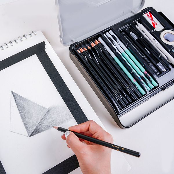 

miya sketch set beginner pencil 2h-8b student children sketch painting set portable art supplies