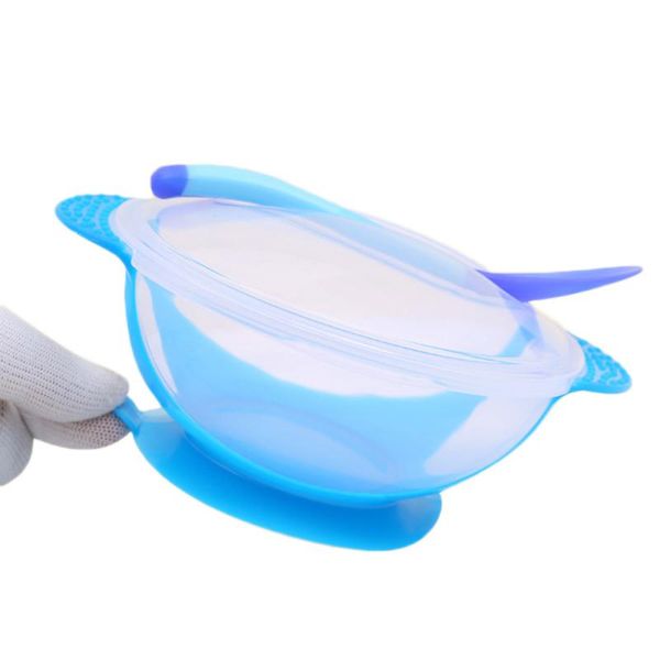 

baby feeding dishes spoon set suction base training bowl slip-resistant bowl tableware set safe non-toxic dropshipping