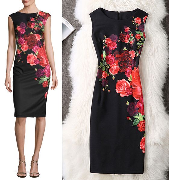 

designer dresses woman clothes summer women dress 2019 plus sizes 3xl 4xl vintage elegant evening office pencil designer clothes, Black;gray